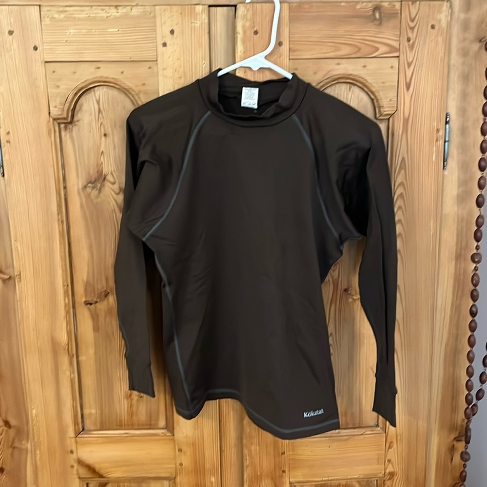 Women’s Large Brown Kokatat outdoor wear dry top